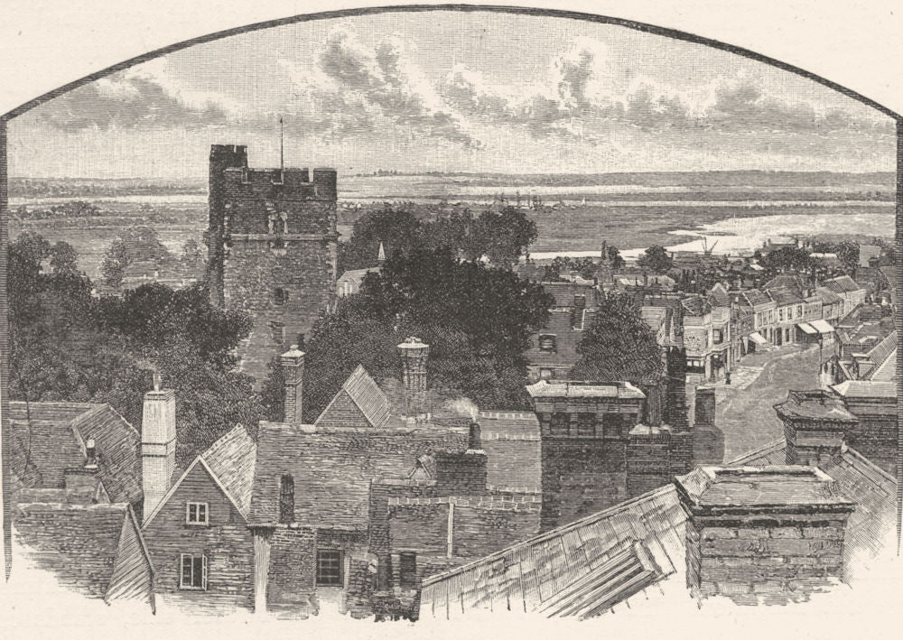 ESSEX. Maldon 1901 old antique vintage print picture